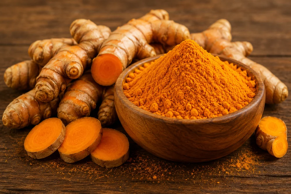 turmeric-roots-and-powder-on-wood